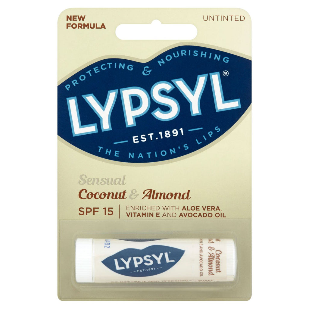Baume à lèvres sensuel Lypsyl SPF 15, noix de coco et amande, 4,6 g