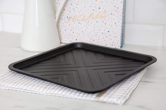Wham Essentials Poêle à griller carrée 32 cm Noir/Noir