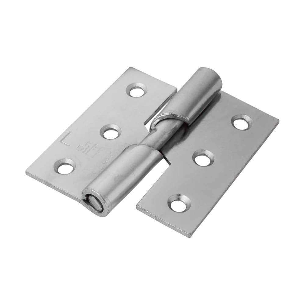 Rising Butt Door Hinge - 75mm Left Hand - Zinc Plated - Pair