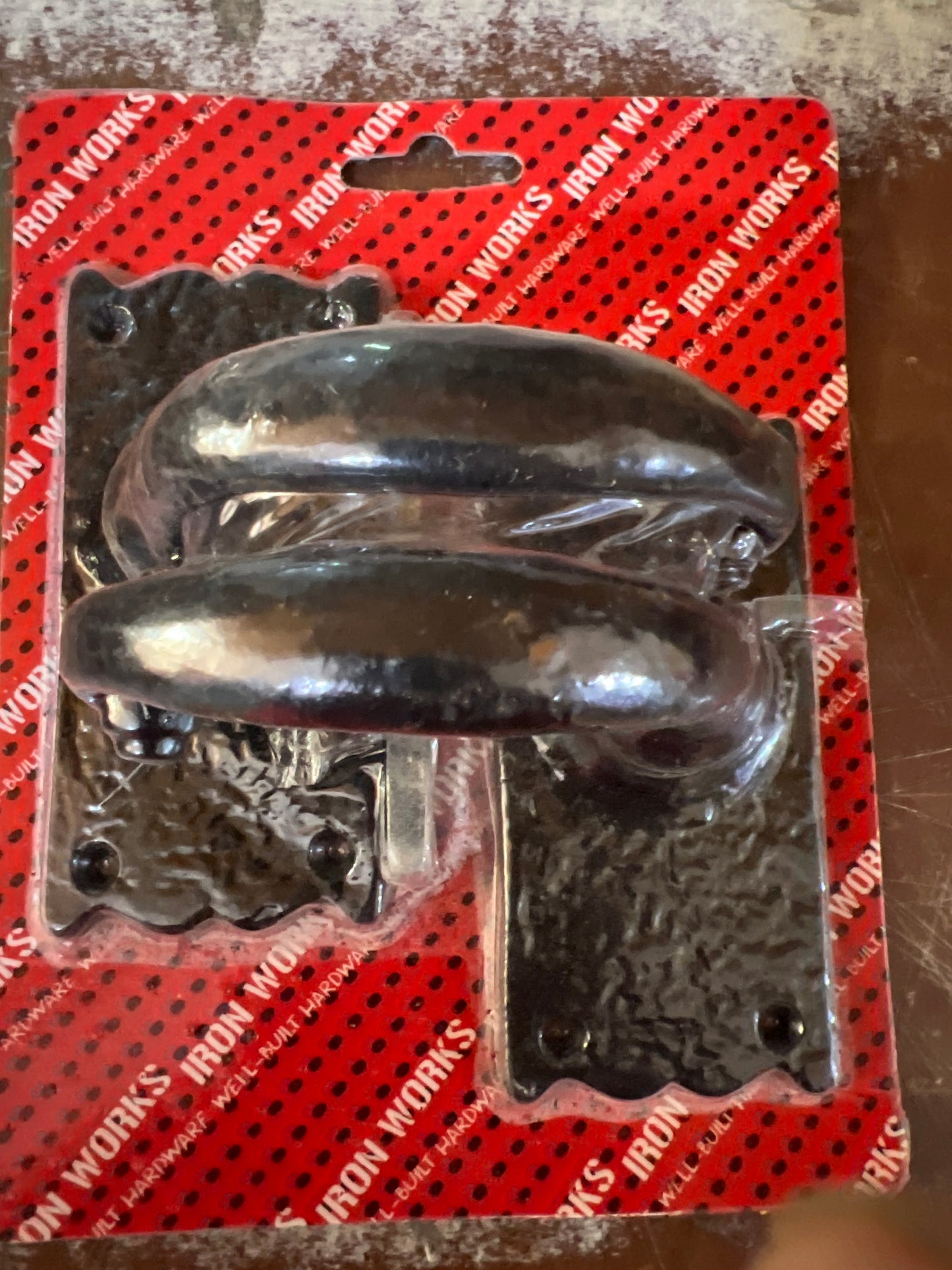 Antique black lever latch