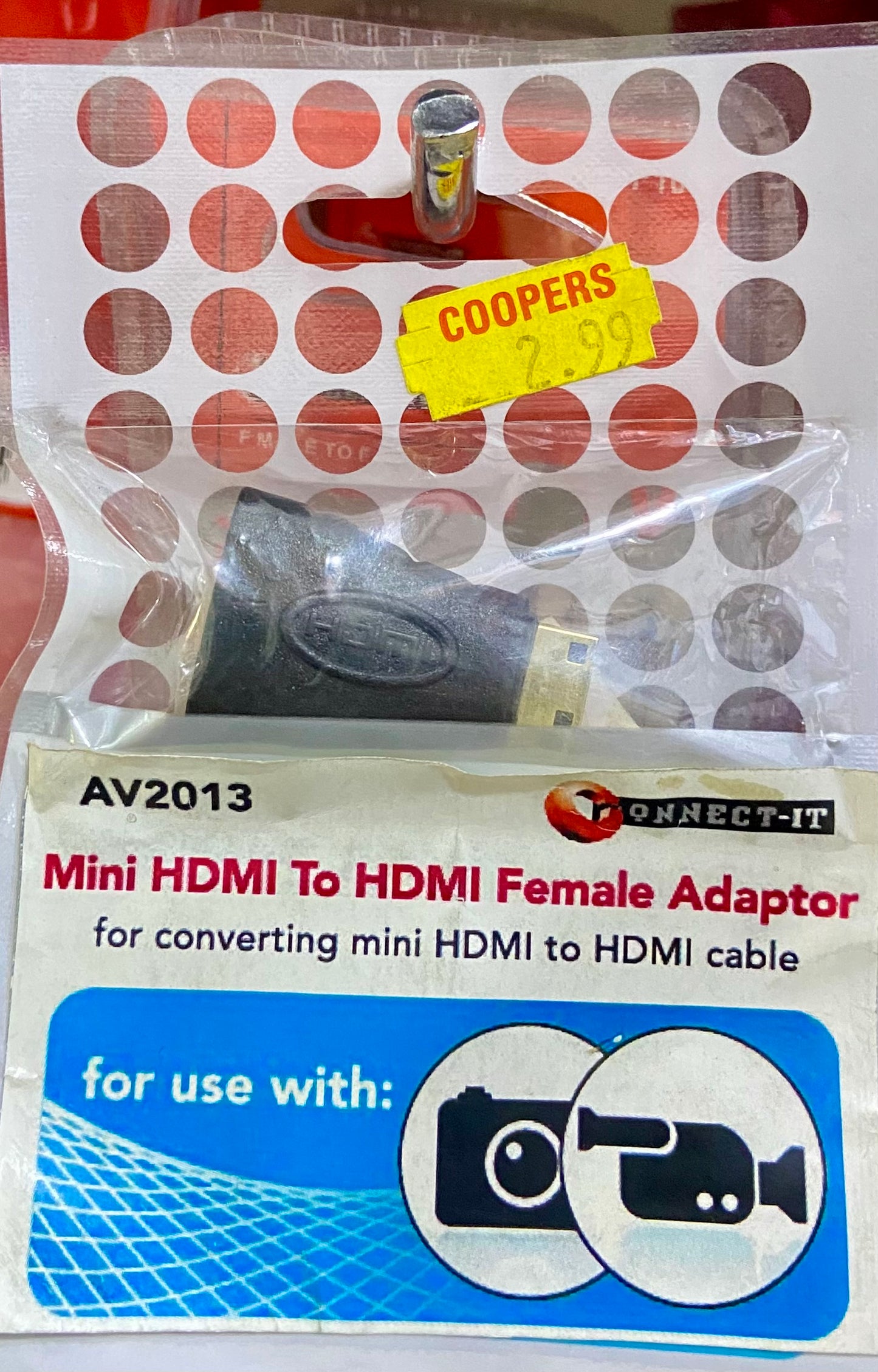 MINI HDMI TO HDMI FEMALE ADAPTOR