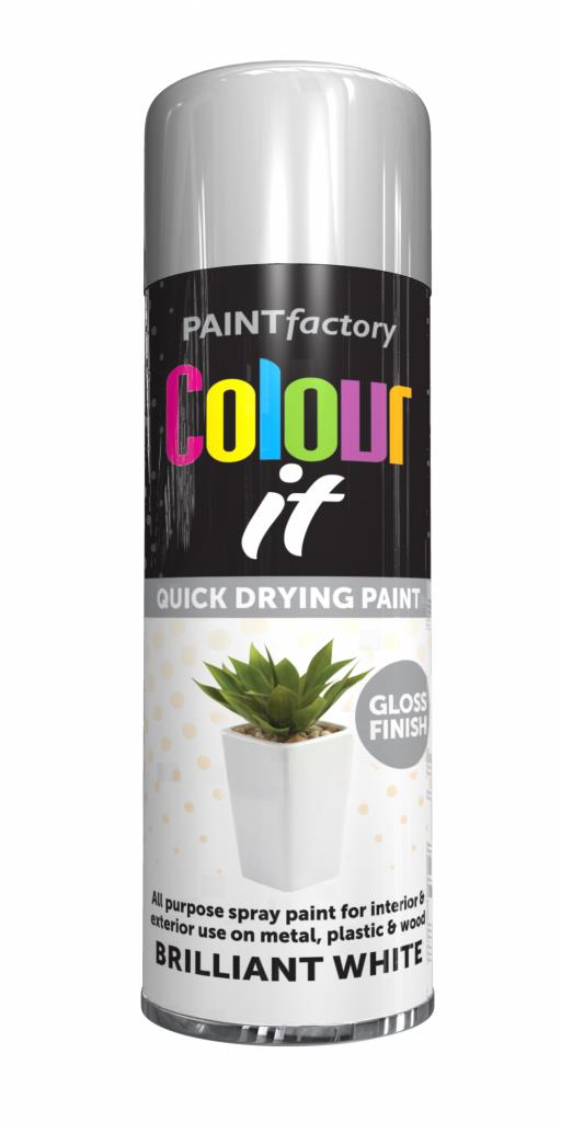 COLOUR IT - White Gloss 250ml - Premium Glossy Paint for Vibrant Finishes