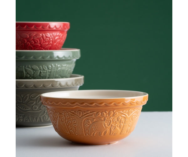 Bol mélangeur ours In The Forest S24 Ocre 24 cm | Un charme rustique pour votre cuisine.