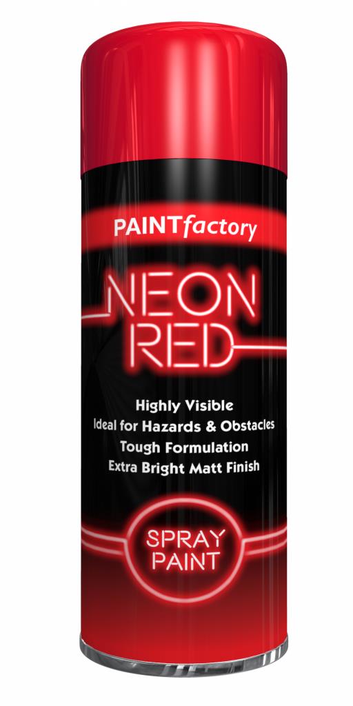 PF Neon Red Spray Paint 200ml