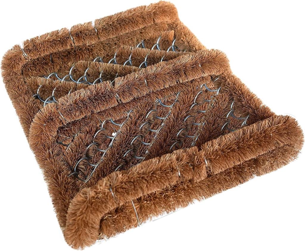 Brosse à bottes en coco et fil de fer de qualité supérieure – Nettoyant de chaussures d'extérieur robuste pour bottes boueuses