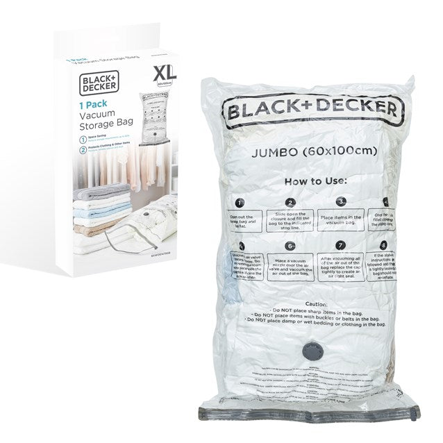 Black & Decker 1 pièce, sac sous vide jumbo 60x100cm