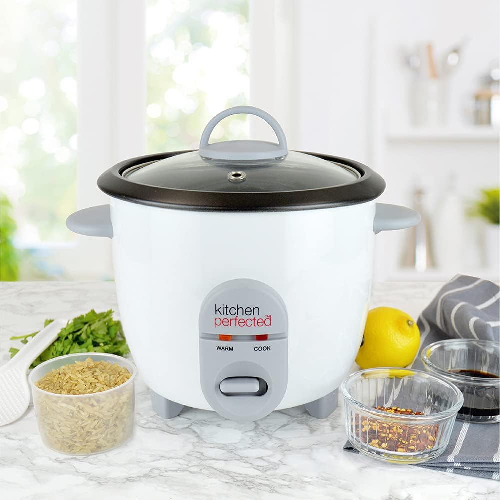 KitchenPerfected Cuiseur à Riz Automatique 350w 0.8L – Blanc