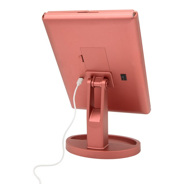 Miroir pliable LED Bauer - Or rose