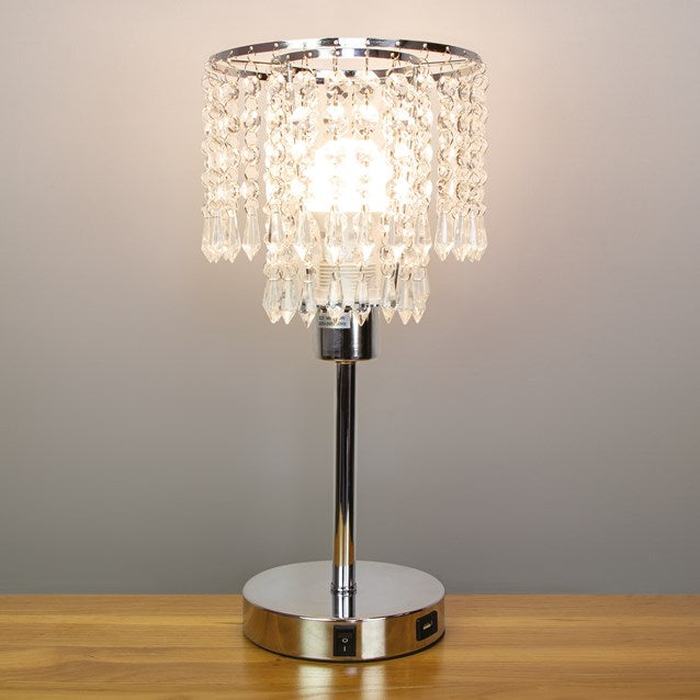 Lampe de table en cristal