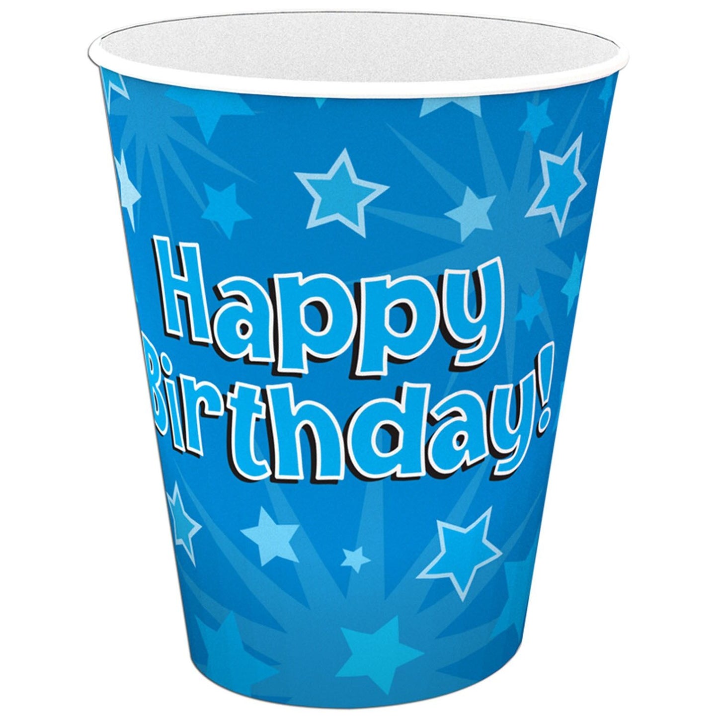 Oaktree Blue Happy Birthday 9oz Disposable Party Cups - Pack of 8