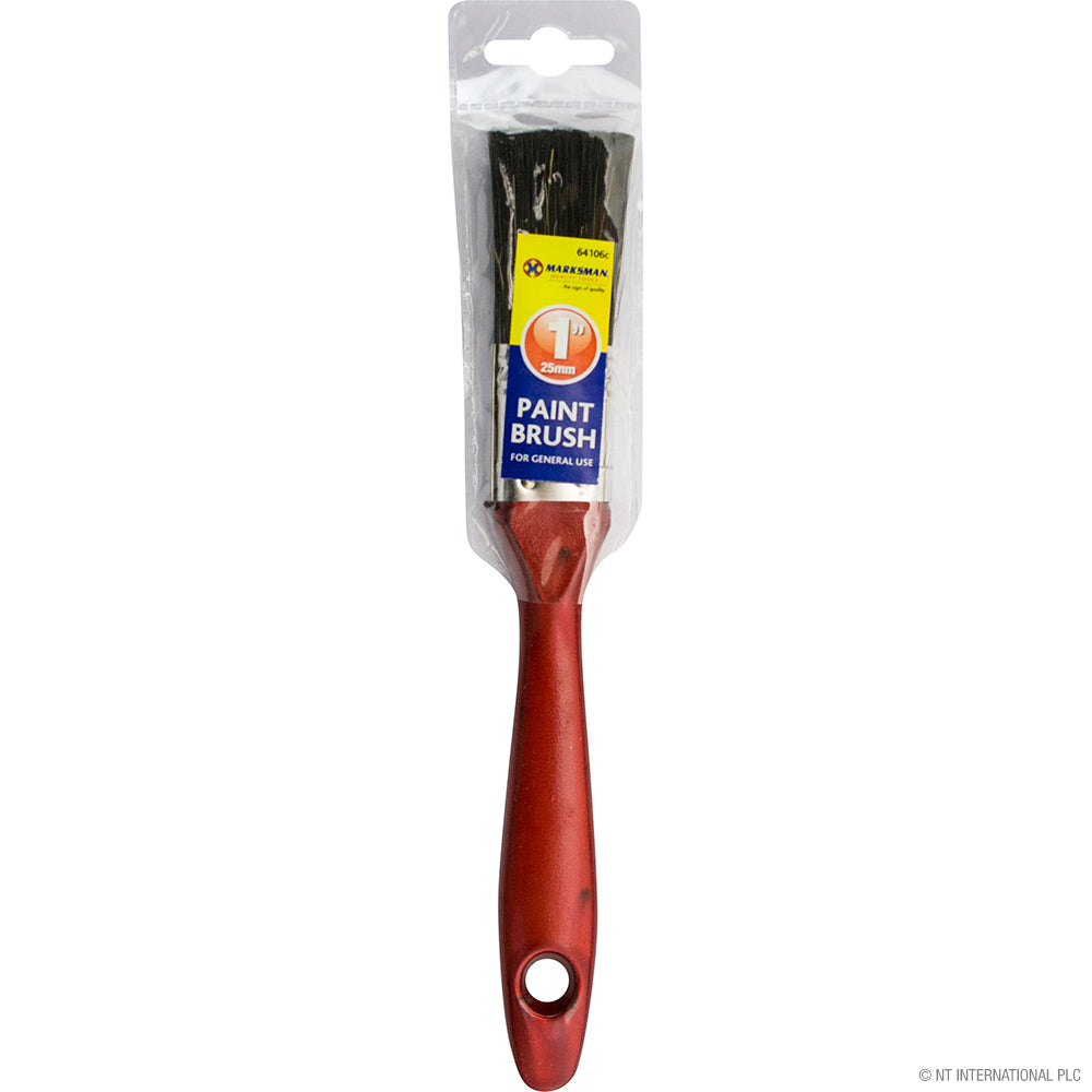 Pinceau professionnel 25 mm - Outil de précision avec manche rouge