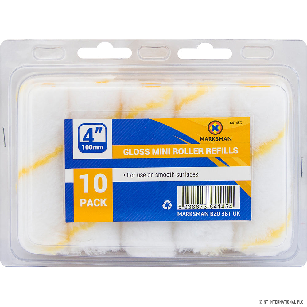 Recharges de rouleau à émulsion mini 10 pièces - Application lisse et précise pour les petits projets