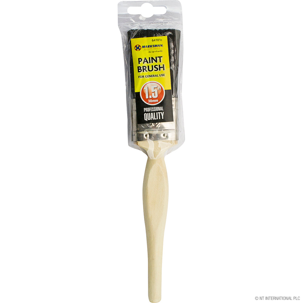 Pinceau de précision 38 mm (1,5") – Manche en bois durable pour peinture de détail