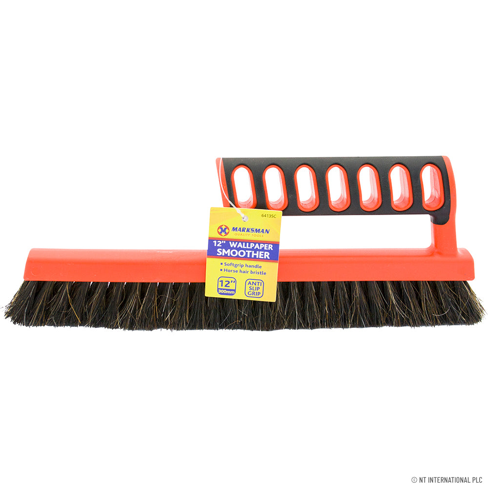 Brosse à lisser professionnelle 30 cm pour papier peint avec manche - Outil d'application de papier peint lisse et facile