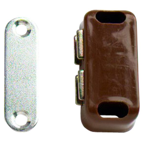 Loqueteaux magnétiques, moyens, marron