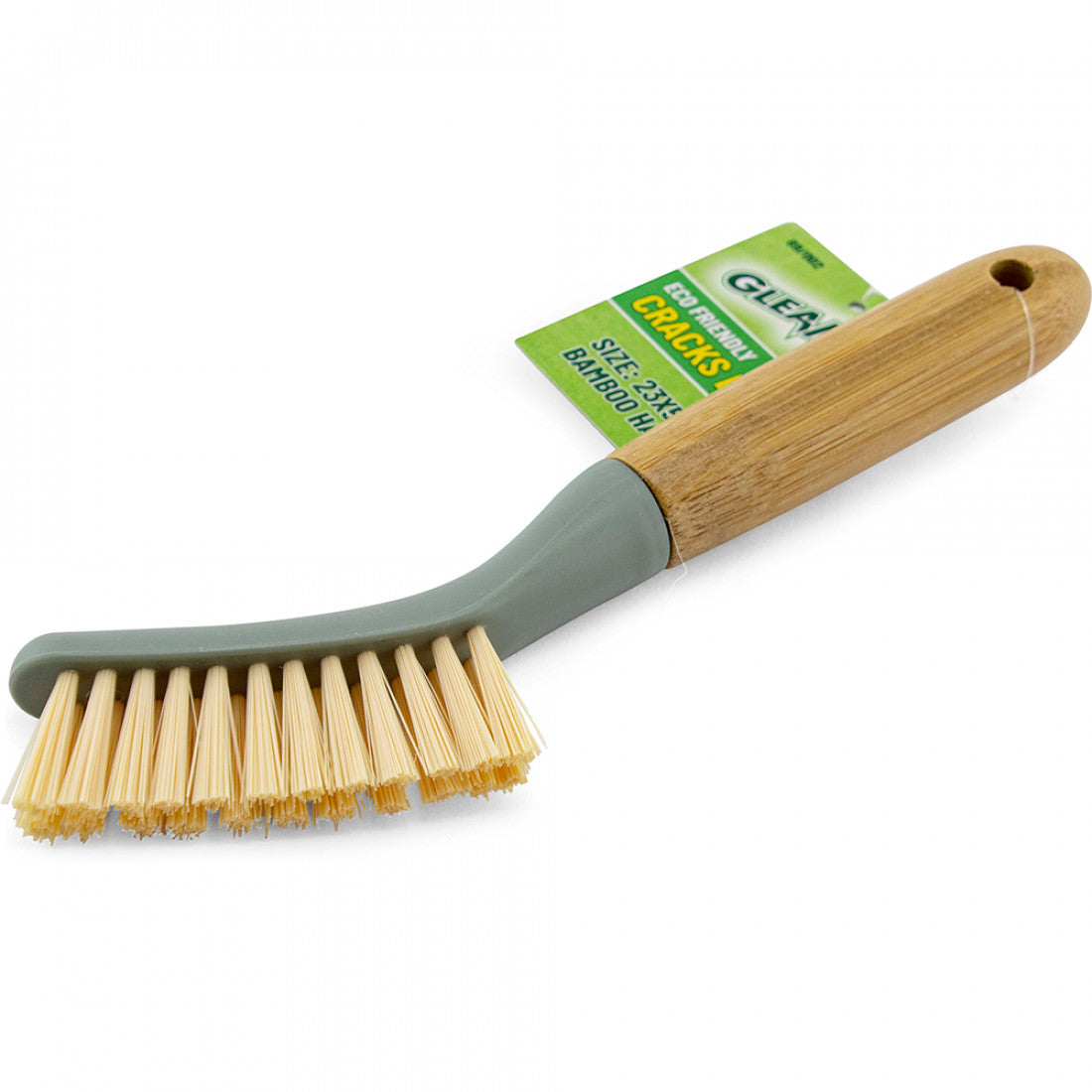 Brosse Cracks écologique avec manche en bambou 23x5x2cm 1 pièce
