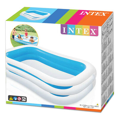 Intex 56483NP Swim Center Inflatable Family Lounge Pool 2.62m x 1.75m x 56cm