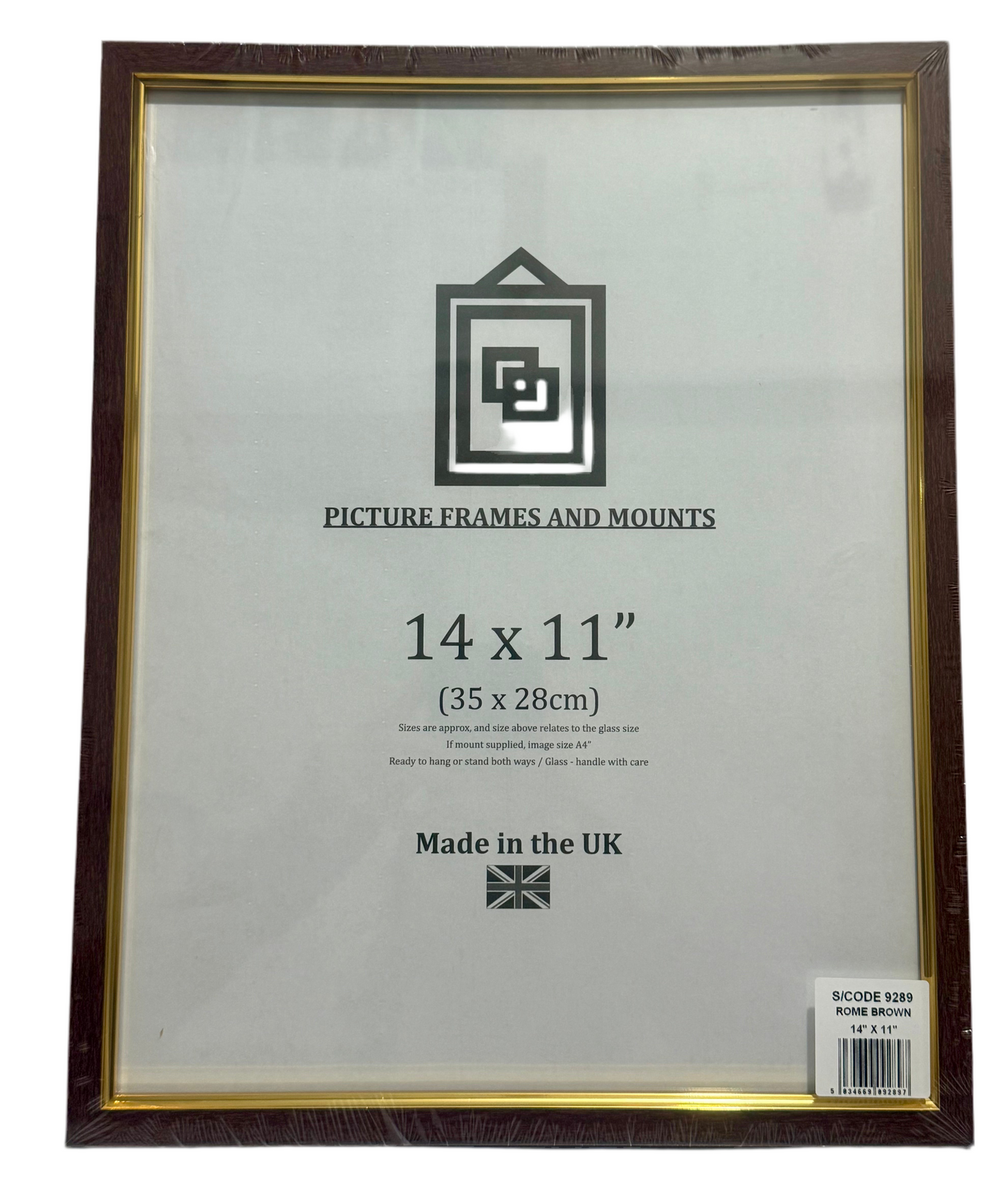 ROME BROWN 14x11” (35x28cm) PICTURE FRAME