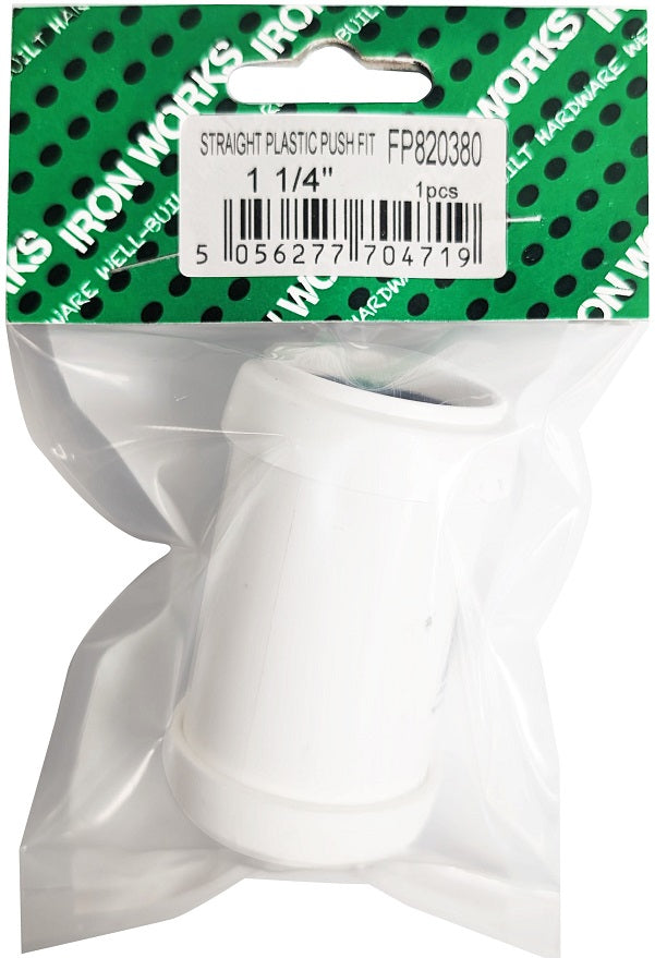 4719 - FP820380 - RACCORD DROIT À GLISSEMENT RAPIDE BLANC 1 1/4 32MM (P4545)