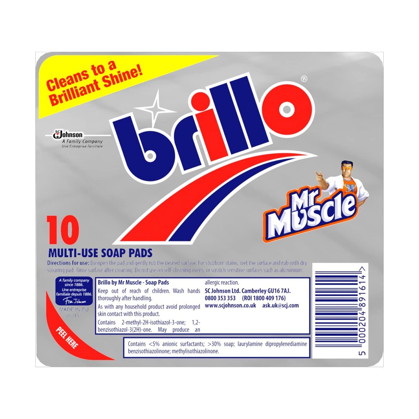 Tampons à récurer multi-usages Brillo 10
