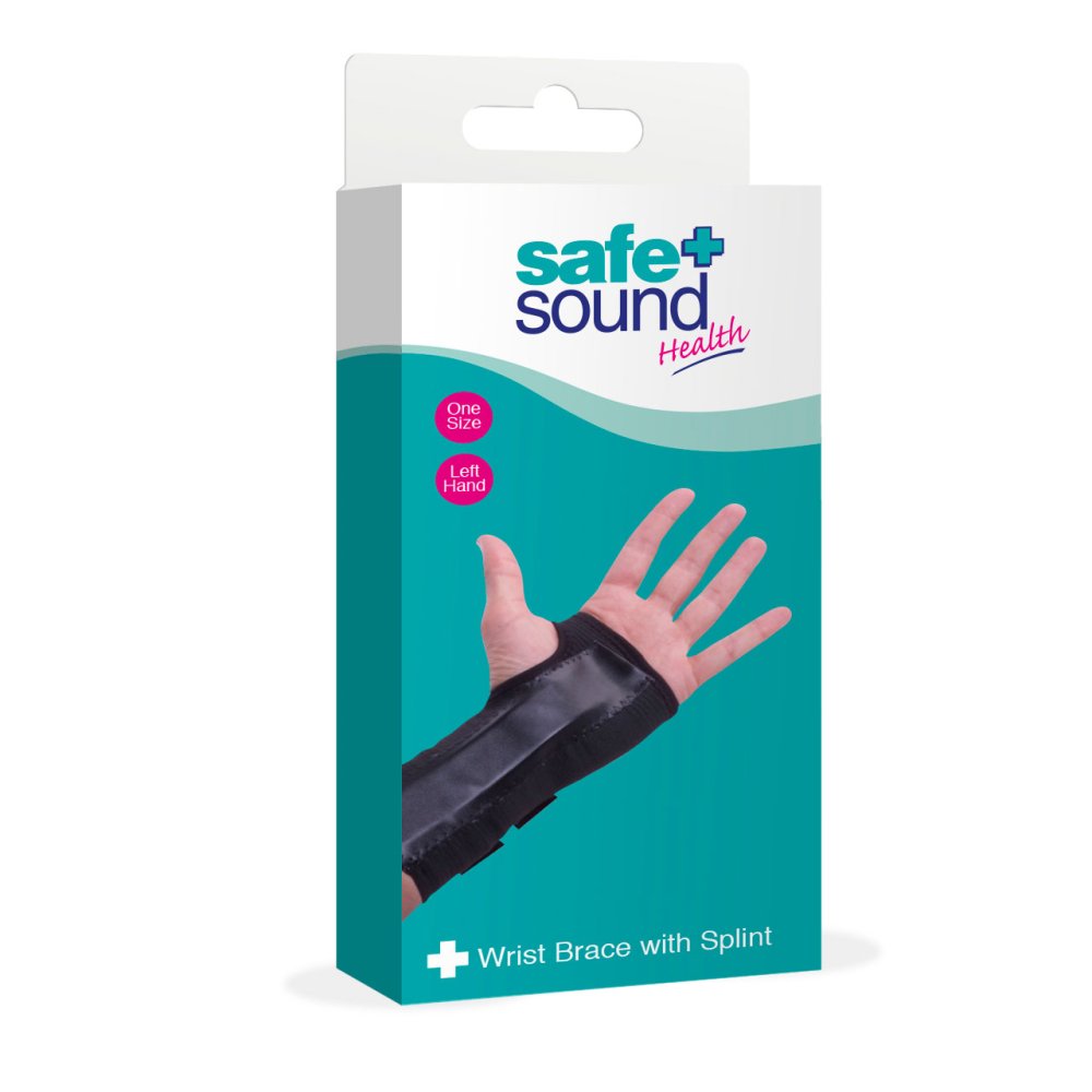 Attelle d'immobilisation sûre et confortable pour poignet gauche (taille unique)