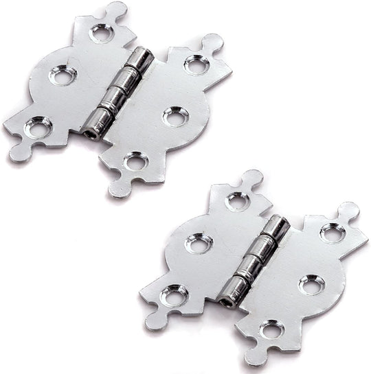 Butterfly Hinges BZP 50mm Pack of 2 with screws