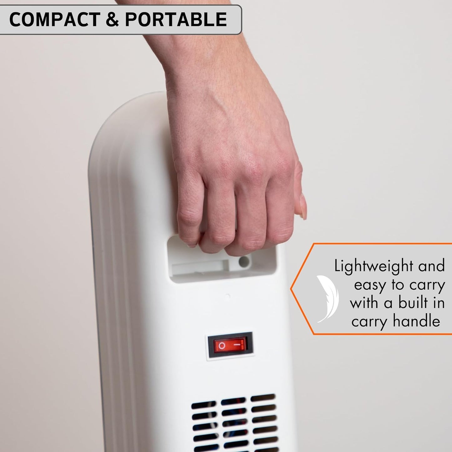 StayWarm 2000w Ceramic Tower Heater with Remote Control