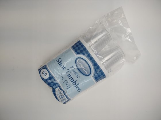 Essential Gobelets à liqueur en plastique 3 cl (1 oz), lot de 50