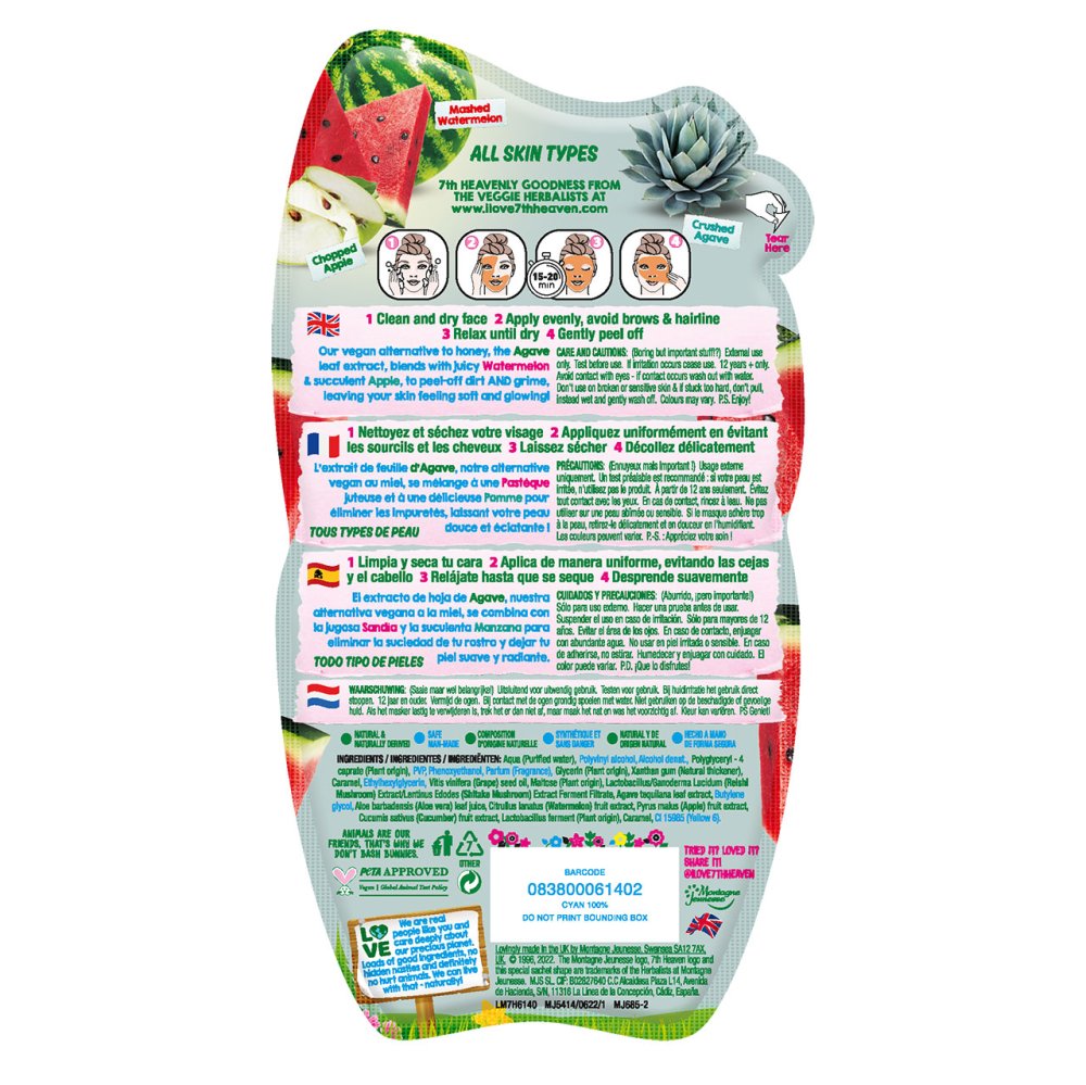 Masque Peel-Off Pastèque & Agave