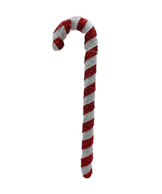 White & Red Candy Cane Xmas Tree Decoration 38cm