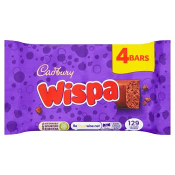 Cadbury Wispa Chocolate Bar 4 Pack