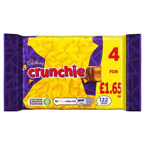 Cadbury Crunchie Pm 1,65 £ 4 x 26,1g (104,4g)