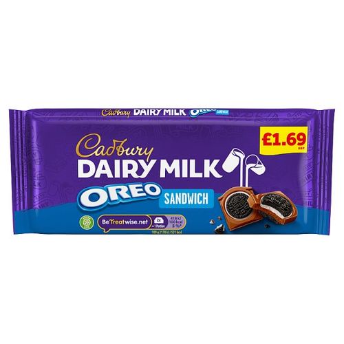 Cadbury Dairy Milk Oreo Sandwich Pm £1.69 96g
