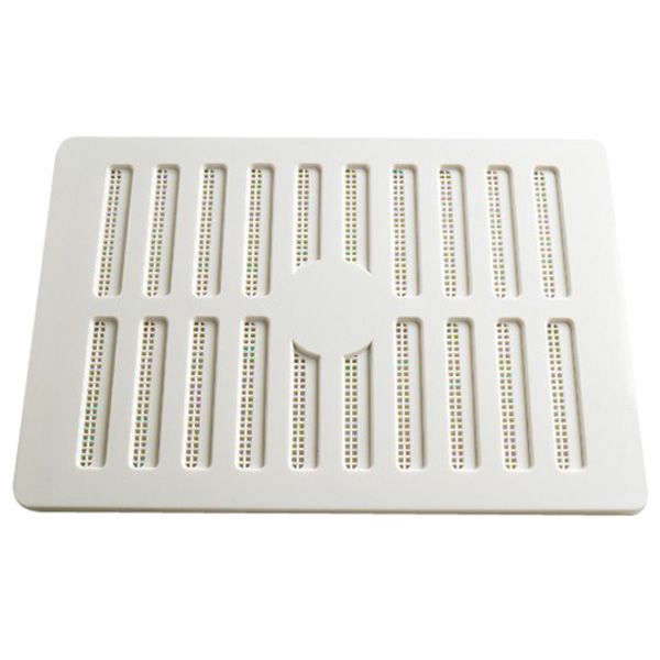 Adjustable Sliding Hit And Miss Air Vents, 9 Inch x 6 Inch, White Plastic Surface Mounting (Aperture Size 242 x 155mm - Overall Vent Size 287 x 192mm)