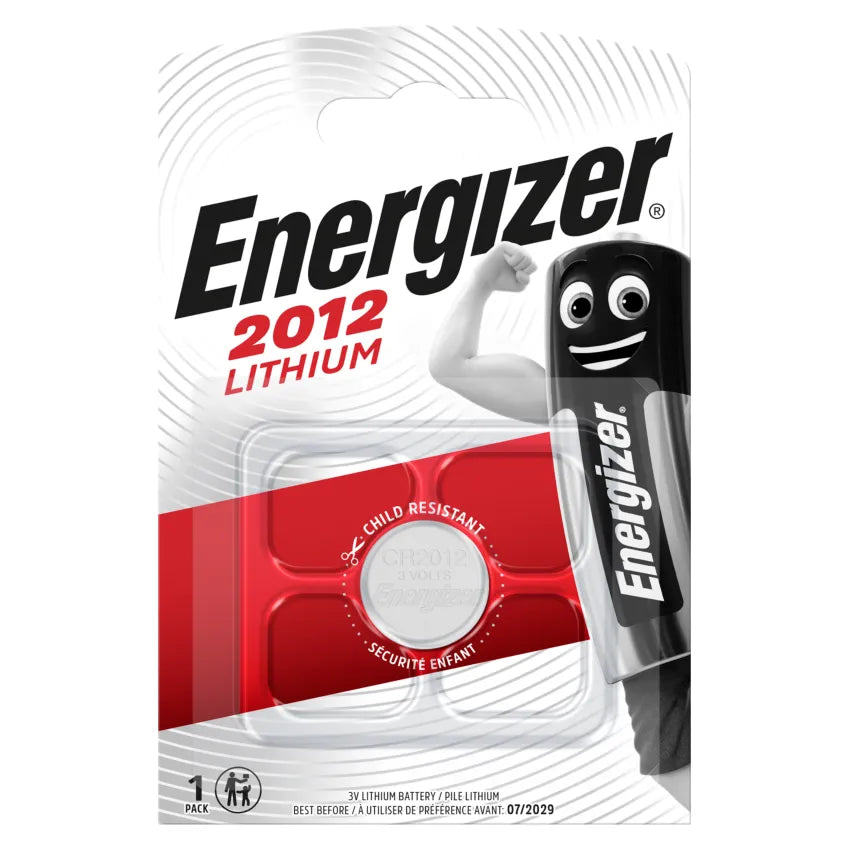Pile bouton au lithium Energizer CR2012 – 1 paquet