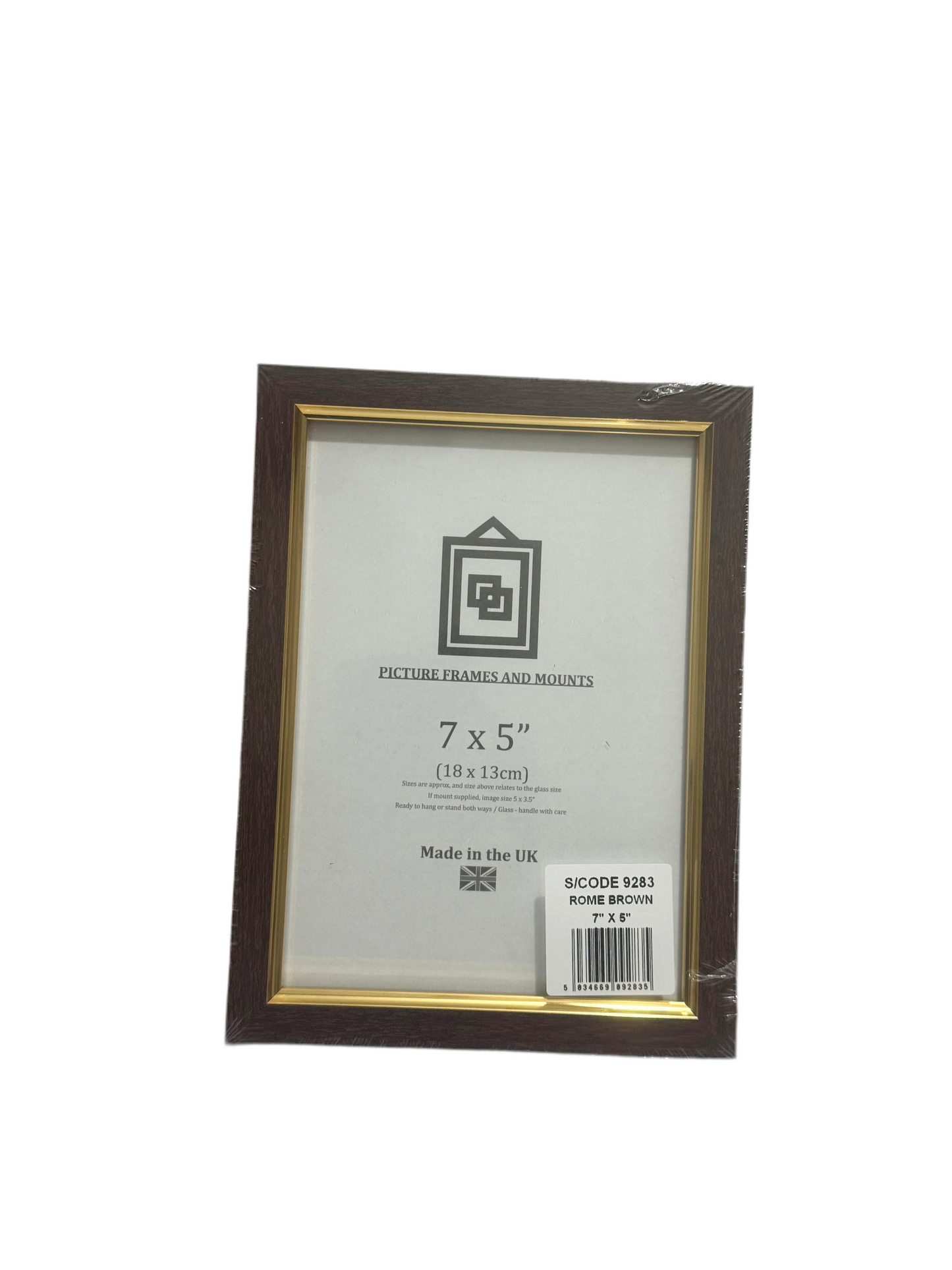 ROME BROWN 7x5” (18x13cm) PICTURE FRAME