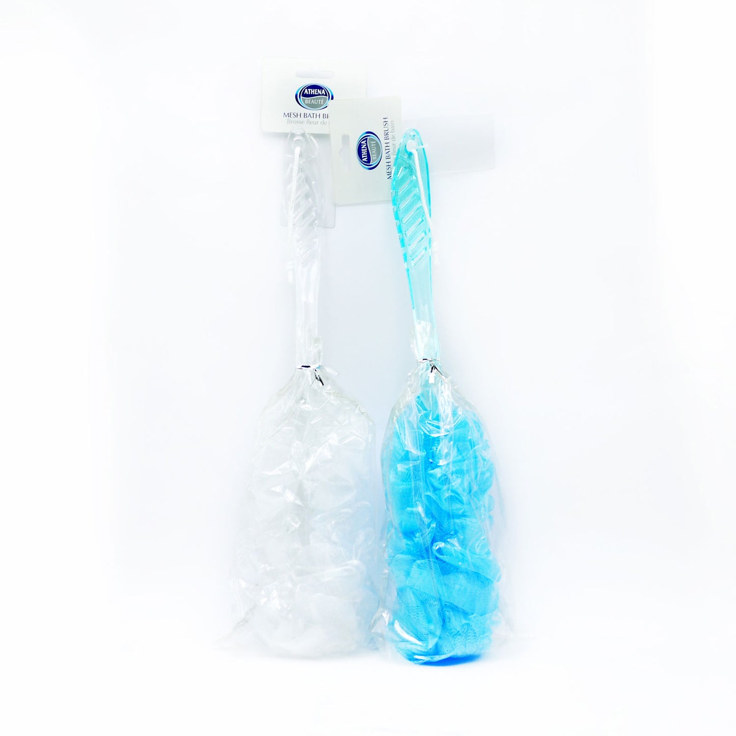 BROSSE DE BAIN EN MAILLE ATHENA AVEC MANCHE (R)