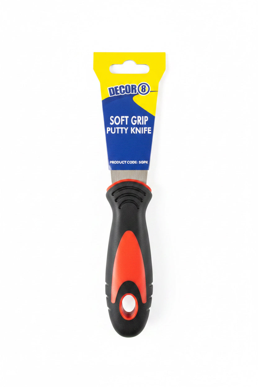 Soft grip putty knife