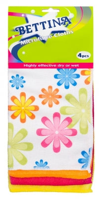 Lot de 4 lingettes microfibres Bettina