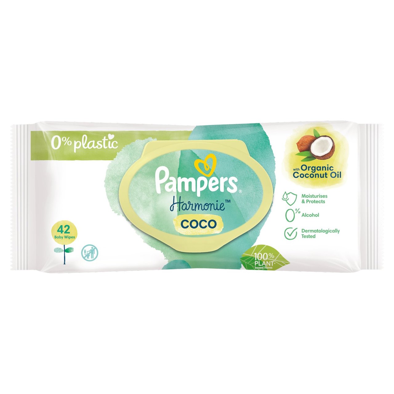 Pampers Harmonie Coco Baby Wipes 44's