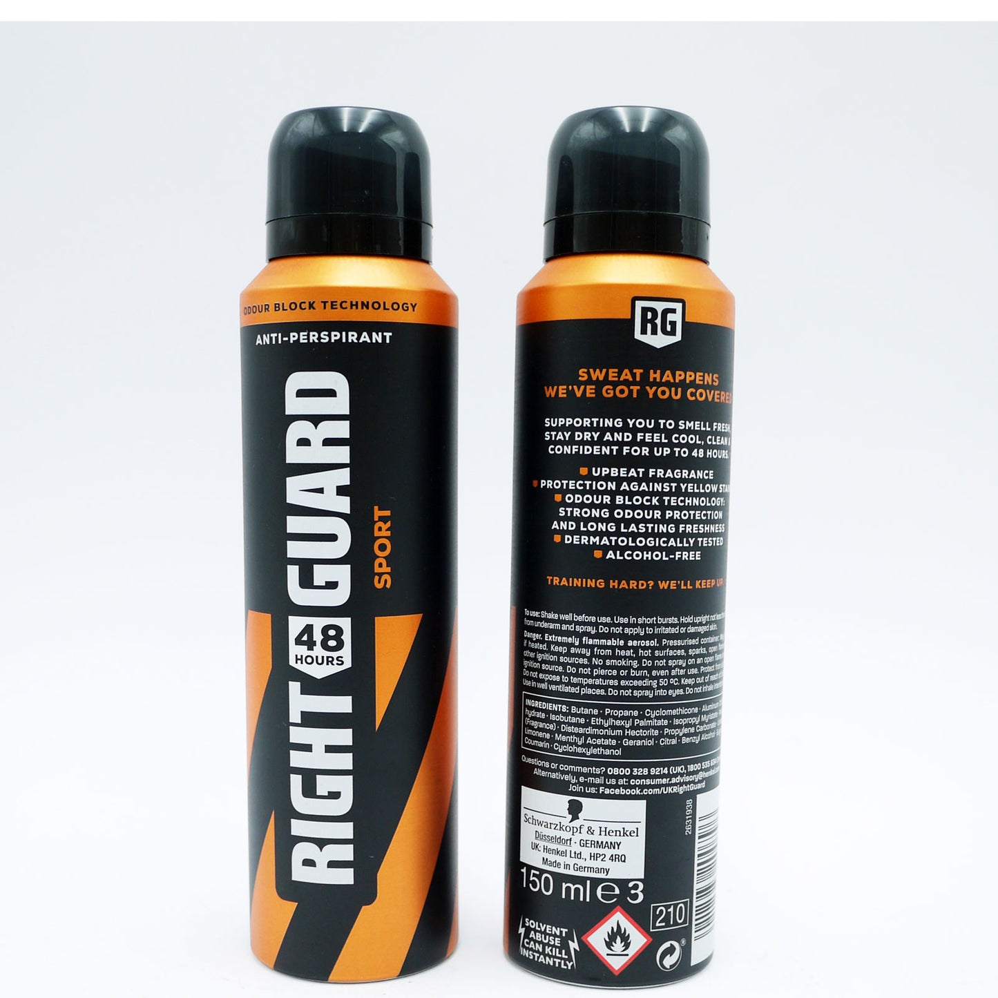 RIGHT GUARD A/P HOMME SPORT 150ml