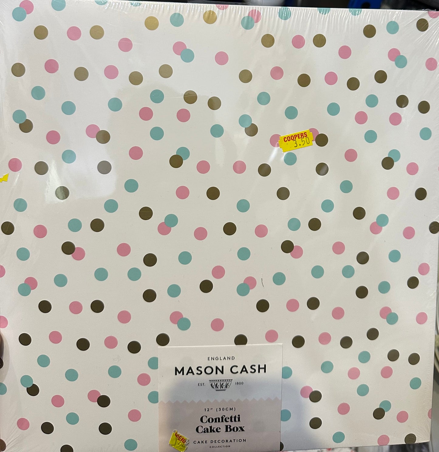 CONFETTI CAKE BOX 12”