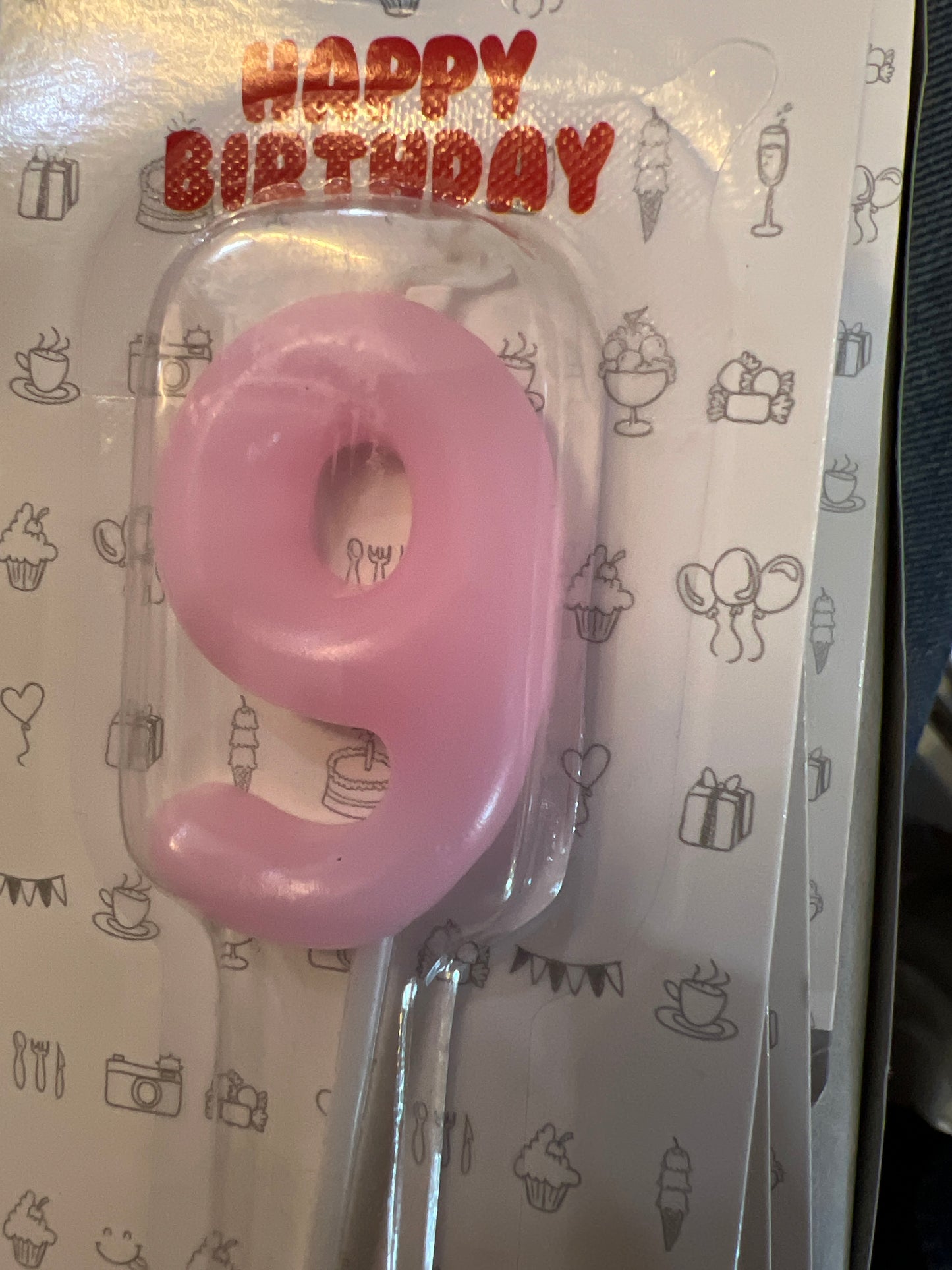 Number candles 0 blue