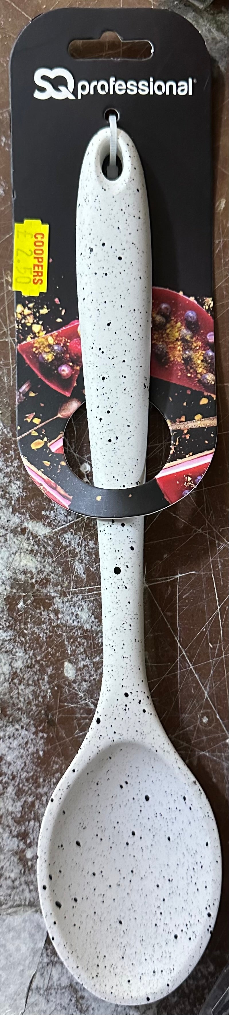 Cuillère de service en silicone blanche