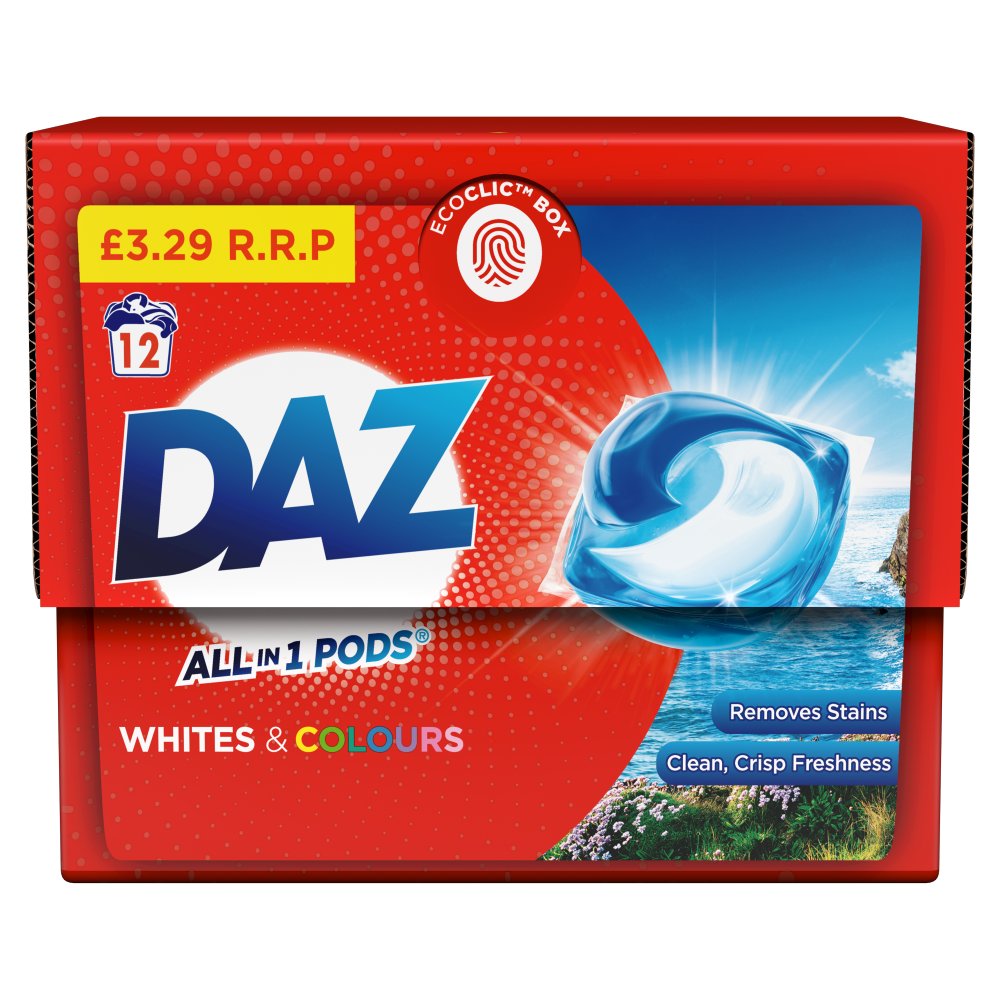 DAZ ALL in 1 PODS® Lessive Capsules 12 Lavages