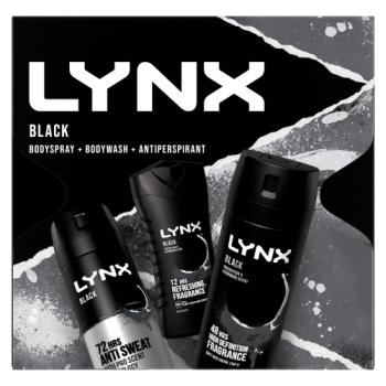 Coffret Cadeau Déodorants Multi-marques LYNX Trio Noir 3 pièces