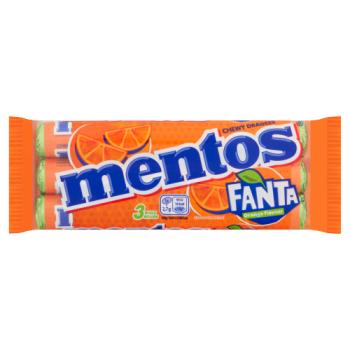 Mentos Fanta Dragées à Mâcher Goût Orange 3 x 37,5g
