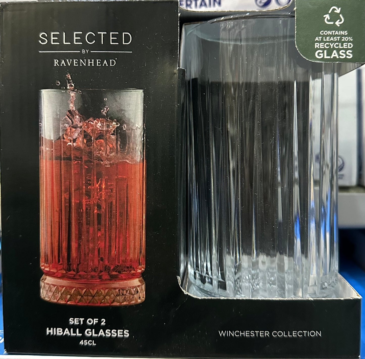 Ravenhead Ravenhead Winchester Set Of 2 Hiball Glasses 45cl