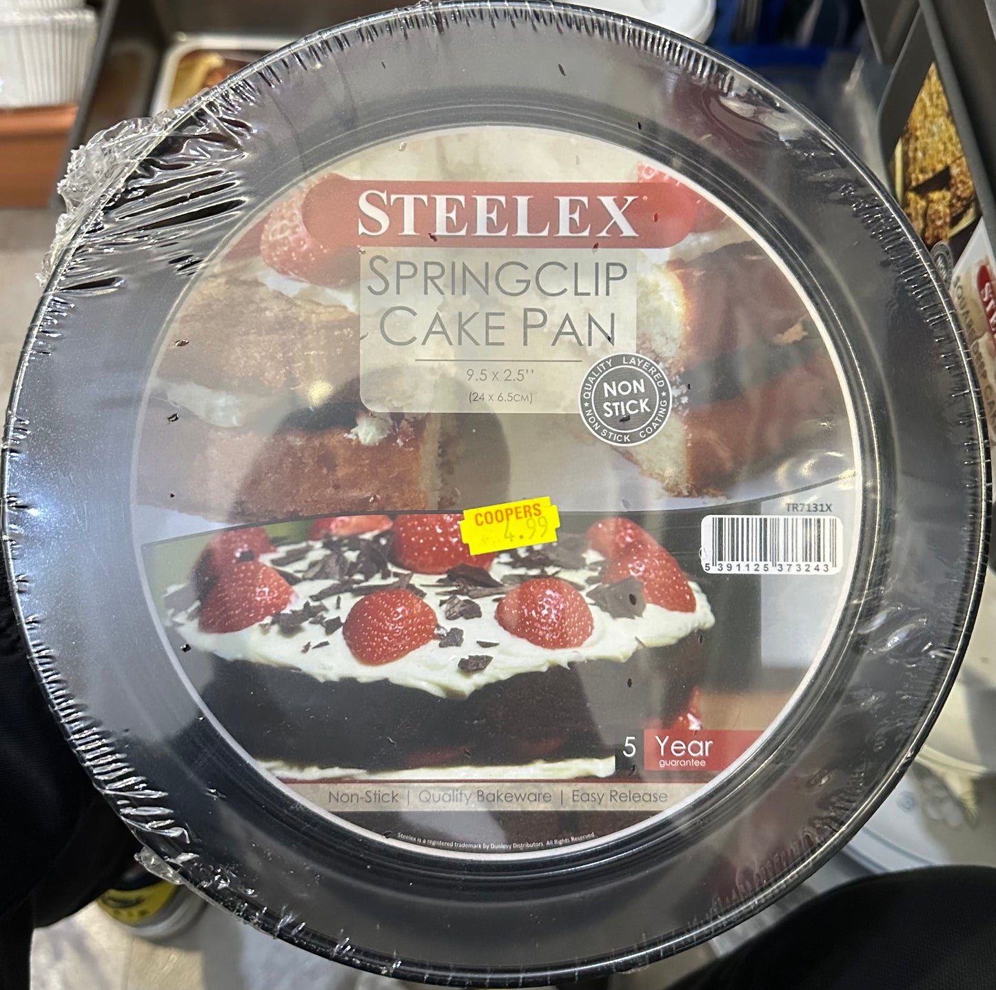 STEELEX SPRINGCLIP CAKE PAN