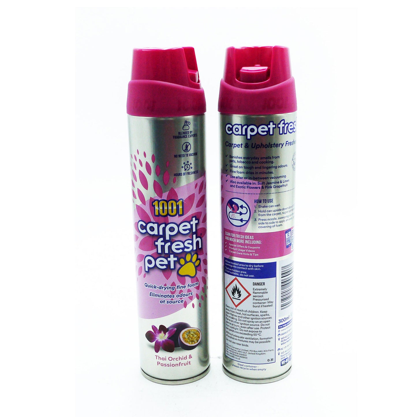 1001 CARPET FRESH PET ORCHIDÉE THAÏLANDAISE & FRUIT DE LA PASSION 300ML
